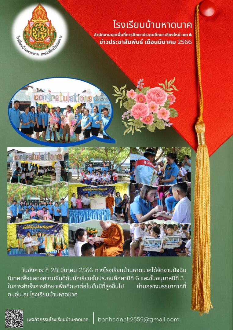 งานปัจฉิมนิเทศ ปีการศึกษา 2565 โรงเรียนบ้านหาดนาค