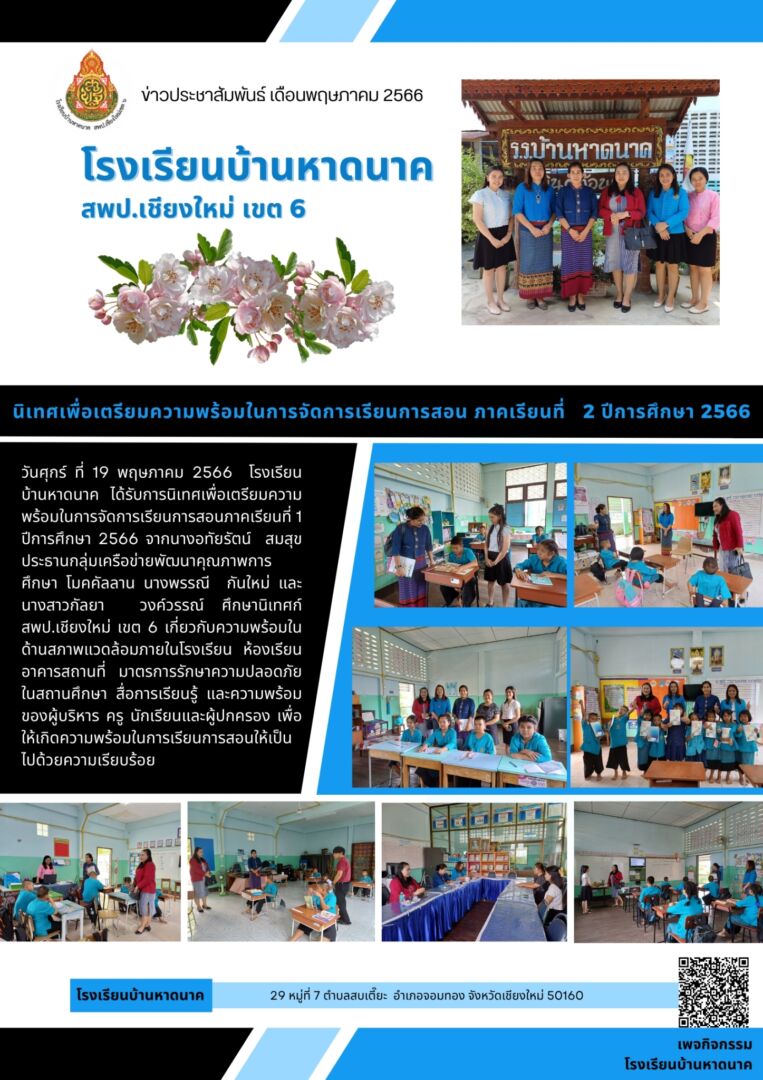 นิเทศ การจัดการเรียนการสอนในภาคเรียนที่ 1 ปีการศึกษา 2566
