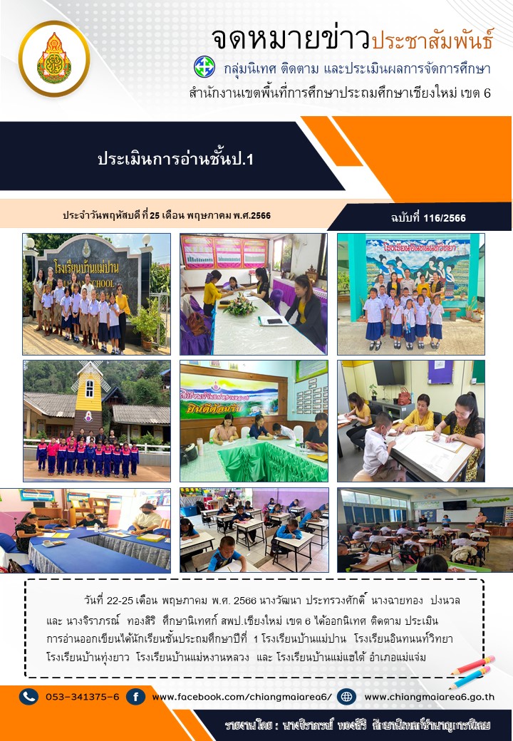 ประเมินการอ่านแม่ปาน-อินทนนท์-ทุ่งยาว-แม่หงานหลวง-แม่แฮใต้22-25พค66