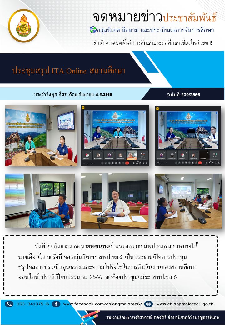 ประชุมสรุปผลITA-รร27กย66