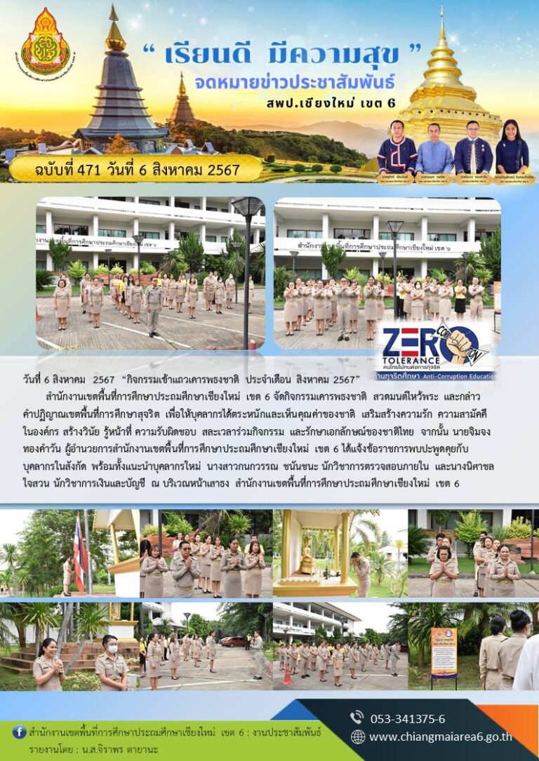 471  เข้าแถวเคารพธงชาติ