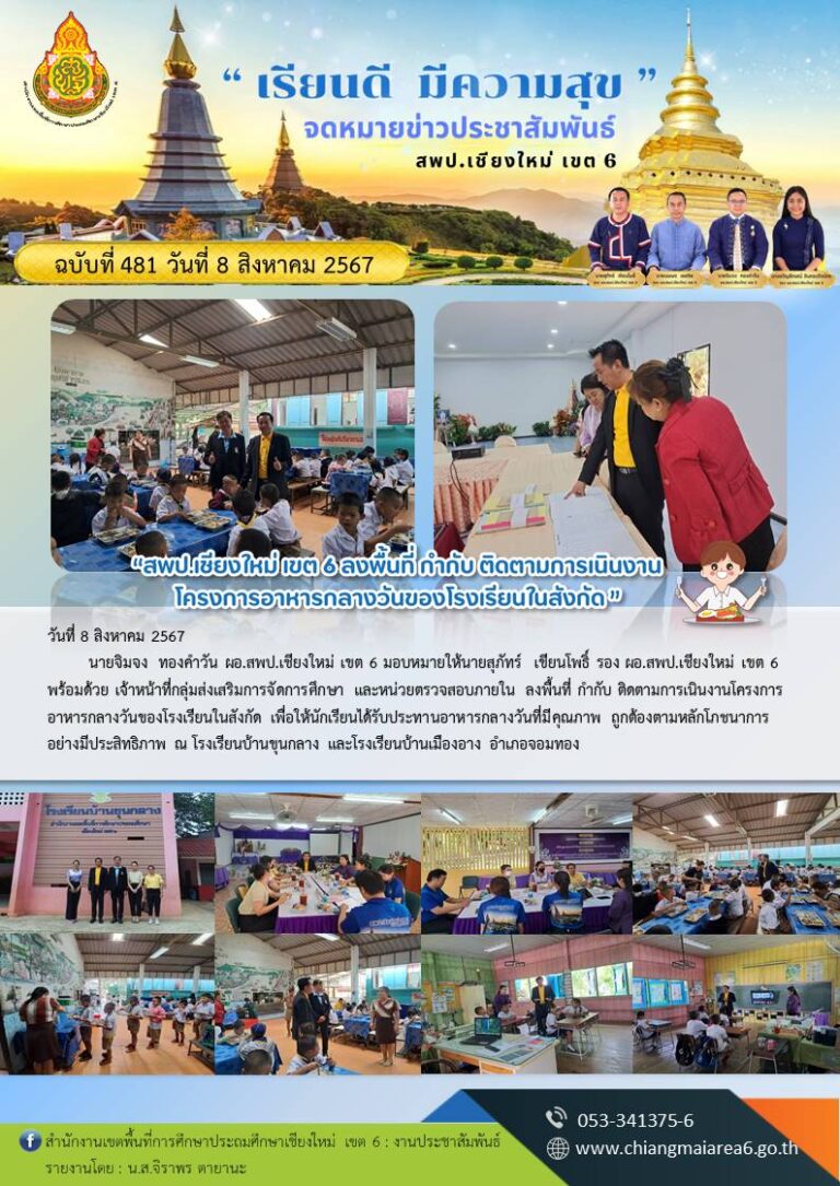 481  ติดตามอาหารกลางวัน