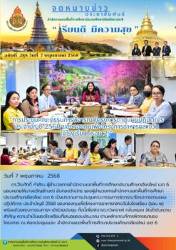 “การประชุมคณะกรรมการพิจารณาโครงการตามแผนปฏิบัติการ ประจำบัญชี 2568 ของกองทุนเพื่อโครงการอาหารกลางวันในโรงเรียน (รอบ 2)”