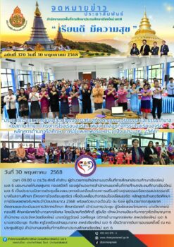 “สพป.เชียงใหม่ เขต 6 ประชุมชี้แจงแนวทางขับเคลื่อนโครงการเสริมสร้างคุณธรรมจริยธรรมและธรรมาภิบาลในสถานศึกษา (โครงการโรงเรียนสุจริต) เพื่อขับเคลื่อนกิจกรรมโรงเรียนสุจริต หลักสูตรต้านทุจริตศึกษา การใช้แพลตฟอร์มฯประจำปีงบประมาณ 2568”