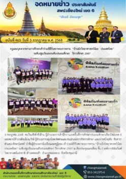 ครูและบุคลากรทางการศึกษาเข้าร่วมพิธีรับตราพระราชทาน “บ้านนักวิทยาศาสตร์น้อย ประเทศไทย”ระดับปฐมวัยและระดับประถมศึกษา ปีการศึกษา 2567