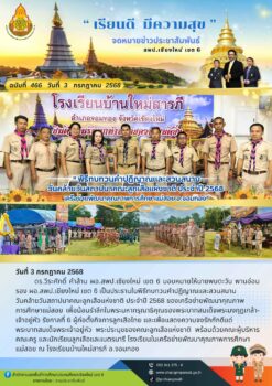 ” พิธีทบทวนคำปฏิญาณและสวนสนามวันคล้ายวันสถาปนาคณะลูกเสือแห่งชาติ ประจำปี 2568 “