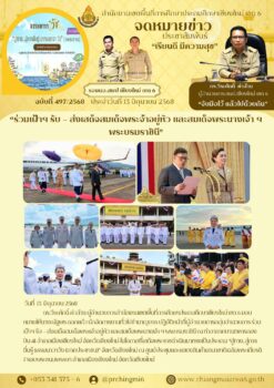 “สพป.เชียงใหม่ เขต 6 ร่วมเฝ้าฯ รับ – ส่งเสด็จสมเด็จพระจ้าอยู่หัว และสมเด็จพระนางเจ้า ฯ พระบรมราชินี”