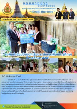 “สพป.เชียงใหม่ เขต 6 ลงพื้นที่เพื่อเยี่ยมบ้านนักเรียน ระดับเขตพื้นที่การศึกษา ปีการศึกษา 2568”