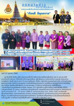 “สพป.เชียงใหม่ เขต 6 ร่วมการประชุมวิชาการ “บ้านนักวิทยาศาสตร์น้อยประเทศไทย ครบรอบ 15 ปี สู่การศึกษาเพื่อการพัฒนาอย่างยั่งยืน (ESD) เฉลิมพระเกียรติ 70 พรรษา สมเด็จพระกนิษฐาธิราชเจ้า กรมสมเด็จพระเทพรัตนราชสุดาฯ สยามบรมราชกุมารี”