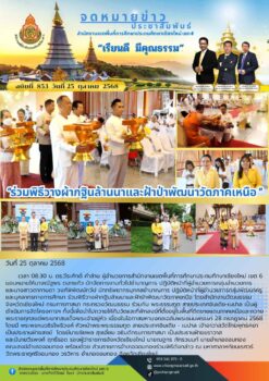 “สพป.เชียงใหม่ เขต 6 ร่วมพิธีวางผ้ากฐินล้านนาและฝ้าป่าพัฒนาวัดภาคเหนือ”